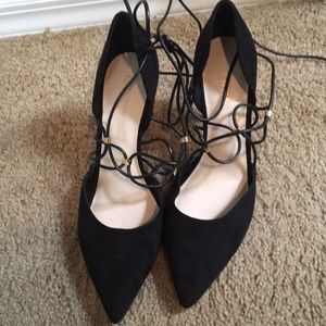 Nine west lace up heels